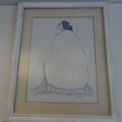 1970's R.C Gorman Navajo Native Indian Woman Litho Print Framed Art, Custom Mats