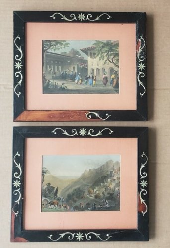 2 JOHN CARNE FRAMED PRINTS HOUSE OF GIRGIUS ADEEB, ANTIOCH ANTAKYA TURKEY 1836