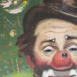 Signed Rufino CEBAL Ceballos Vintage Clown Painting Emmett Kelly - E.K - Paris