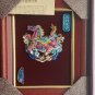 Vintage Taiwan Cochin FLYING HORSE Koji Ceramic Art Pottery Framed Plaque & Box