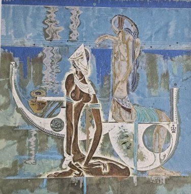 1989 Framed & Signed LU HONG - Rhyme of the Sea - 79/300 Serigraph Art Print