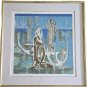 1989 Framed & Signed LU HONG - Rhyme of the Sea - 79/300 Serigraph Art Print
