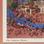 Signed Gilberto Grimaldi Mexican Beach Puerta Vallarta Mexico Naif Art Poster