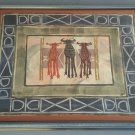 Signed Jira Rare & Original African Art Textile Painting Capetown, South Africa