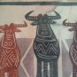 Signed Jira Rare & Original African Art Textile Painting Capetown, South Africa