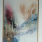 1986 Signed Gloria Allison Large Cuban Abstract Artist Original Painting Florida
