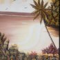2008 Signed L. Williams Jamaica Caribbean Art Tropical Beach Landscape Painting
