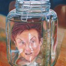 Rare Original David Wiemers - Anger Management- Comedic Art Painting - San Diego