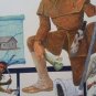 Hand Signed William (Bill) Convery Western Americana Historical Illustrative Art