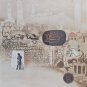 1982 Signed Mikulas Kravjansky "Jerusalem City of Gold"  148/190 Intagilo Print