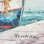 Vintage & Original Art Signed MORCILLA Boat Ship Nautical Seascape Painting