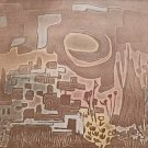 1977 Z. Weiss Hand Signed & Numbered Jerusalem Abstract Judacia Hebrew Art Print