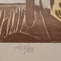 1977 Z. Weiss Hand Signed & Numbered Jerusalem Abstract Judacia Hebrew Art Print