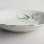 (4) Royal Heiden RHE3 Coupe Soup Bowls Aqua & Gray Flowers Bavaria Germany China