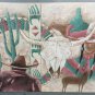 Rare Original Signed R. Atkins Southwestern Pueblo Indian Textured Art Painting
