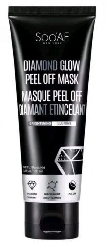 NEW (1) Soo'AE Diamond Glow Peel Off Mask Premium Brightening Facial Mask 3.4oz