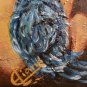 Signed Eliane Harvey  "Gabriela" Modieliane Series Art Painting Brazilian Artist