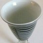 BLACK & WHITE SWIRL STYLE MURANO HANDBLOWN ART GLASS GOBLET DISPLAY