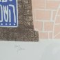 Amram Ebgi Ltd Ed Hand Colored Embossed Art Etching Intaglio Peace to Jerusalem