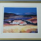 Rare Hand Signed Bruno Perino Landscape Serigraph Signed Framed Art Print