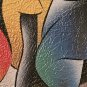 Signed DAVID SCHLUSS CHORUS Cello Music Art Painting on canvas Israel Judaica