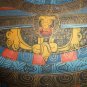 Vintage Thangka Mandala Hand Painting Buddhist Meditating Buddha Gold Gilt, Silk
