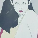 1981 PATRICK NAGEL - THE BOOK - FRAMED PRINT POSTER SANTA MONICA MIRAGE EDITION