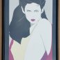 1981 PATRICK NAGEL - THE BOOK - FRAMED PRINT POSTER SANTA MONICA MIRAGE EDITION