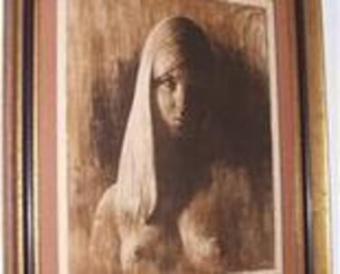 Original & Rare Hand Signed, #129/275 Paul Ravelle Nude Woman Framed Litho Art P