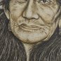 1997 Rare CHICHO RUIZ Indigenous Woman Cultural Painting Wagru Guajira Colombia
