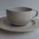 SET OF 8 Tea Cup Saucer Crate & Barrel Prairie Kathleen Wills Beige Stone Japan SET OF 8 Tea Cup Saucer Crate & Barrel Prairie Kathleen Wills Beige Stone Japan