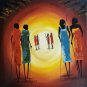 2012 Signed Angelo (EW) Edrine Wasike Original African Art Painting Uganda