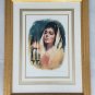 Signed & Numbered 69/75 Sandu Liberman Woman & Shabbas Candles Judaica Art Print
