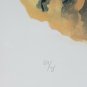 Signed & Numbered 69/75 Sandu Liberman Woman & Shabbas Candles Judaica Art Print