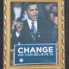 Framed BARACK OBAMA Change African American President Art Poster Print on Canvas Framed BARACK OBAMA Change African American President Art Poster Print on Canvas