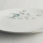 (4) Royal Heiden RHE3 BREAD & BUTTER PLATES Aqua Flowers Bavaria Germany China
