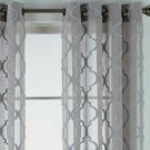 (1) JCPENNEY JCP HOME - Zuri - GRAY Sheer Grommet Curtain Panel 50 x 84 7313753