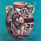 RARE Signed Georgine Morelli FLUTE PLAYER 5 Southwest Native American Art Print RARE Signed Georgine Morelli FLUTE PLAYER 5 Southwest Native American Art Print