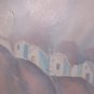 WOW!! LOOK SIGNED MYUNG MARIO JUNG PUEBLO INDIAN VILLAGE ART PAINTING