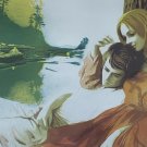 EXTREMELY RARE SANDU LIBERMAN Young Couple - Lovers Embraced ARTIST PROOF PRINT