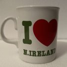 Vintage I Love Northern Ireland White Collectible Novelty Coffee Mug