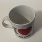 Vintage I Love Northern Ireland White Collectible Novelty Coffee Mug