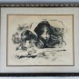 Sandu Lieberman - Mother & Daughter - Signed 1/150 Judaica Lithograph Art Print