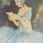 Rare 1900's Hand Signed A. Ferat 21/400 Woman Art Deco Oval lithograph France