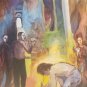 1995 RARE & ORIGINAL SIGNED RANDALL VON BLOOMBERG DRESS REHEARSAL PAINTING