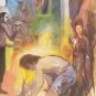 1995 RARE & ORIGINAL SIGNED RANDALL VON BLOOMBERG DRESS REHEARSAL PAINTING