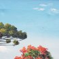 Rare 1966 Signed Horst Schnepper Acrylic Brazil Rural Landscape Painting Brasil