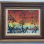 Rare Signed JULIO CESAR Tropical Seascape Caribbean Scene Painting Puerto Rico