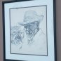 1981 Original Signed Goodyear Portrait of a Man Fisherman Caribbean Art Bahamas