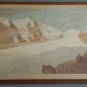 A. Gluck German Snow Mountain  Landscape Art European Antique Print - Germany